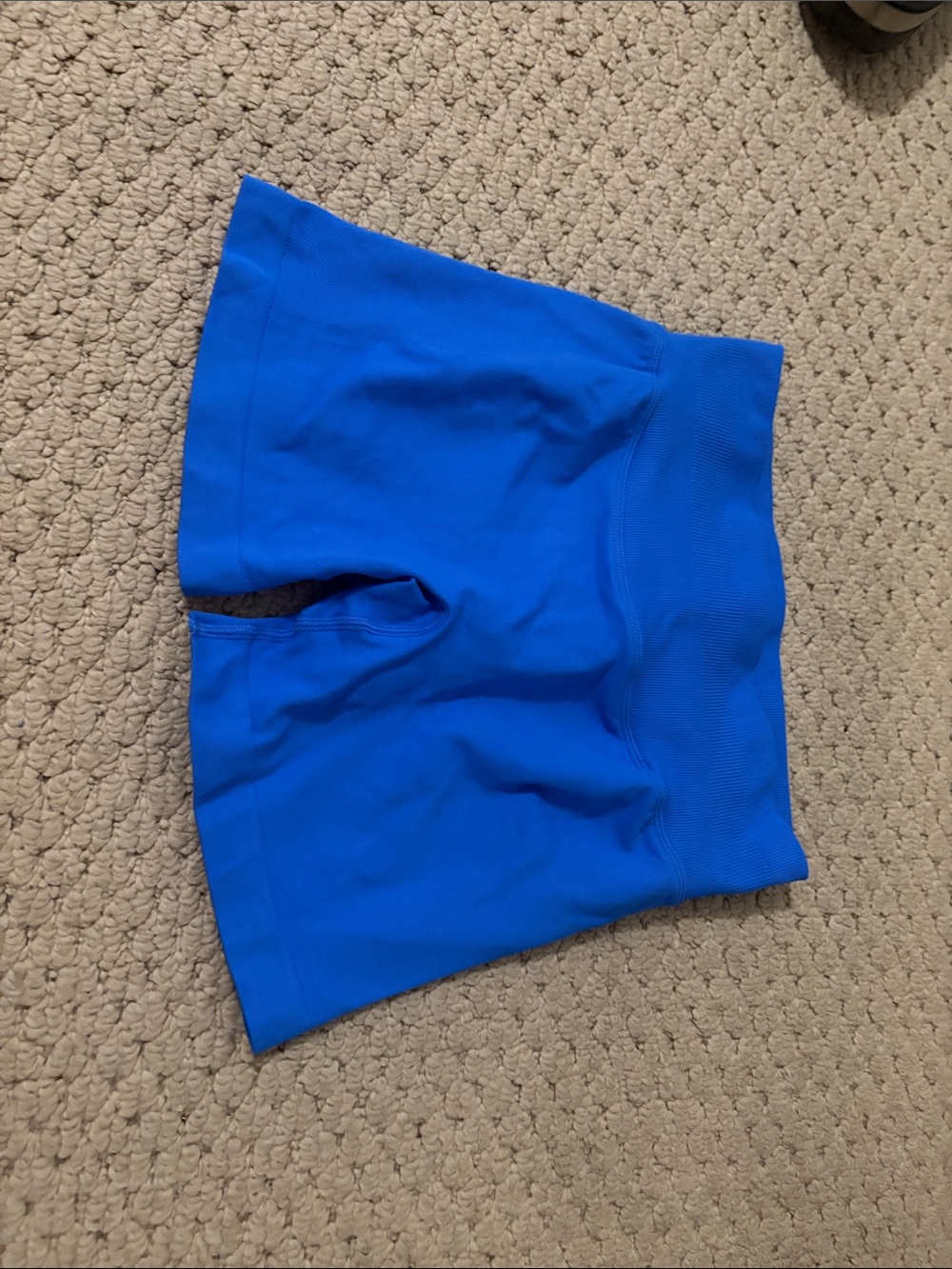Amazon Women’s High-Waist Bike Shorts in Bright Blue